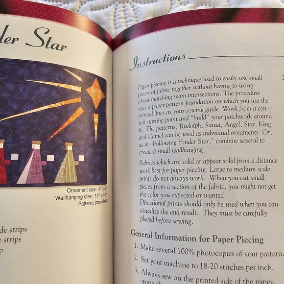 Set Of Vintage Christmas Quilt & Craft Books By Eleanor Burns & Nancy J. Martin - Picture 7 of 14